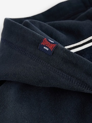Superdry Navy Zip Through Varsity Hoodie - Image 9 of 11
