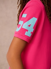 Superdry Pink Embroidered Polo Shirt - Image 5 of 11