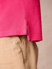 Superdry Pink Embroidered Polo Shirt - Image 6 of 11