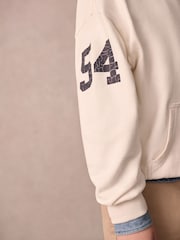 Superdry Cream Classic Flag Hoodie - Image 4 of 8