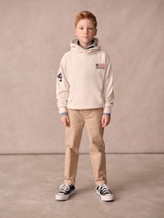 Superdry Cream Classic Flag Hoodie - Image 5 of 8