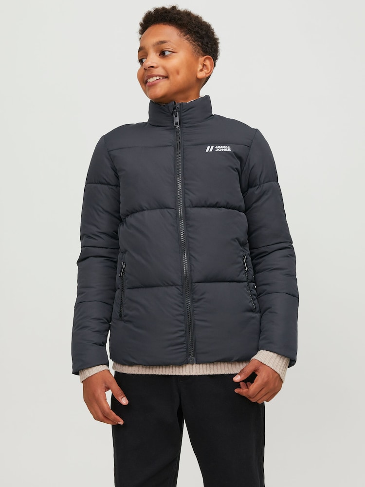 JACK & JONES JUNIOR Black Padded Jacket - Image 1 of 6