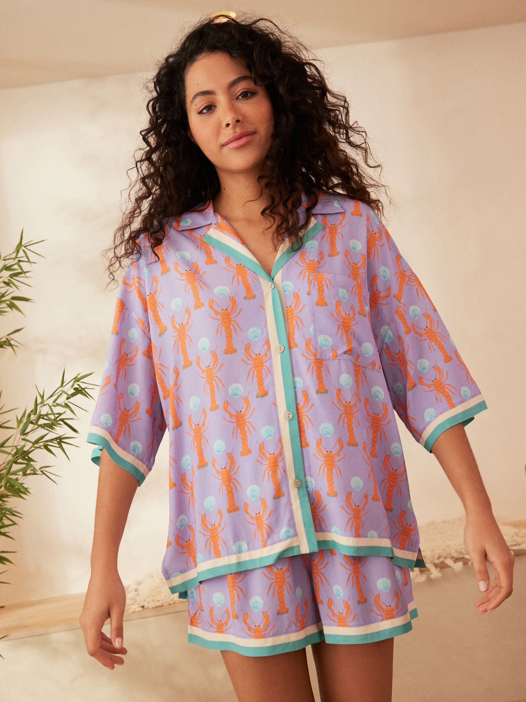 Lilac pyjama set best sale