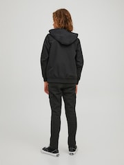 JACK & JONES Black Hooded Bomber Jacket - Image 2 of 8