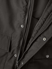 Name It Black Zip Up Faux Fur Parka Jacket - Image 5 of 5