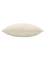 Furn Cream Malham Shearling Fleece Square Feather Filled Cushion - Image 5 of 5