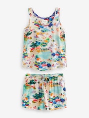 Blue Vest Short Pyjamas Set - Image 7 of 10