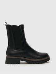 Črni škornji z debelim podplatom Schuh Amara Chelsea - Slika 1 iz 4