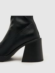 Schuh Brielle Platform Stretch Black Boots - Image 4 of 4
