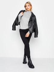 M&Co Grey Roll Neck Jumper - Image 2 of 4