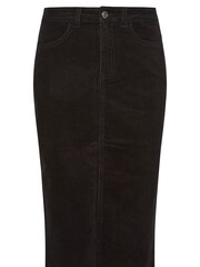 M&Co Black Midi Cord Cotton Skirt - Image 3 of 4