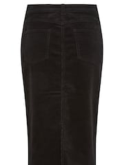 M&Co Black Midi Cord Cotton Skirt - Image 4 of 4