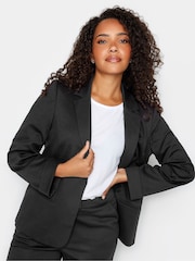 M&Co Black Ponte 100% Cotton Blazer - Image 1 of 4