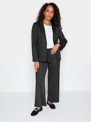 M&Co Black Ponte 100% Cotton Blazer - Image 3 of 4