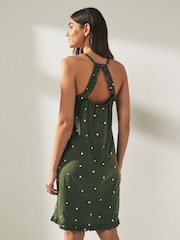 Khaki Spot 100% Cotton Slip Nightie - Image 4 of 7