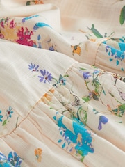 Cream Floral Cotton Frill Nightie - Image 7 of 7