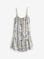 Navy Floral Morris & Co. Floral Slip With Linen - Image 6 of 7