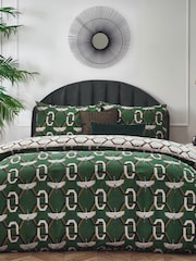 Furn Green Avalon Geometric Reversible Duvet Cover Set - Image 1 of 4