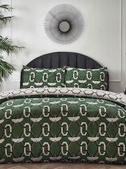 Furn Green Avalon Geometric Reversible Duvet Cover Set - Image 2 of 4