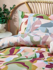 Furn Pink Self Love Abstract Reversible Duvet Cover Set - Image 4 of 4