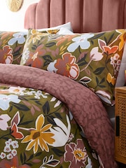 Furn Green Asterea Floral Reversible Duvet Cover Set - Image 3 of 4