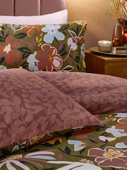 Furn Green Asterea Floral Reversible Duvet Cover Set - Image 4 of 4