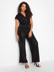M&Co Black Sequin Jumpsuit - Image 2 of 5