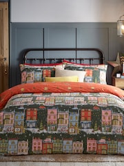 Furn Green Christmas Spirit Reversible Duvet Cover Set - Image 1 of 4