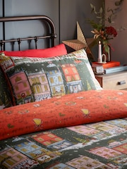 Furn Green Christmas Spirit Reversible Duvet Cover Set - Image 3 of 4