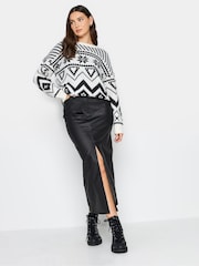 Long Tall Sally Black Coated Skirt - Image 4 of 4