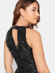 Long Tall Sally Black Halter Neck Sequin Jumpsuit - Image 5 of 5