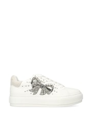 Kurt Geiger London Laney Bow White Trainers - Image 2 of 4