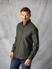 Lakeland Clothing Green Max Cotton Oxford Shirt - Image 4 of 7
