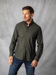 Lakeland Clothing Green Max Cotton Oxford Shirt - Image 6 of 7