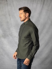 Lakeland Clothing Green Max Cotton Oxford Shirt - Image 7 of 7