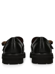 Kurt Geiger London Mayfair Chunky Black Loafers - Image 4 of 5