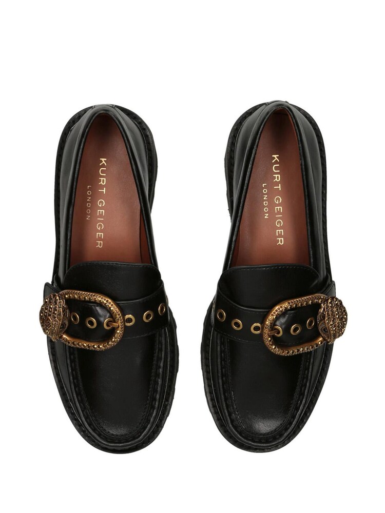 Kurt Geiger London Mayfair Chunky Black Loafers - Image 5 of 5