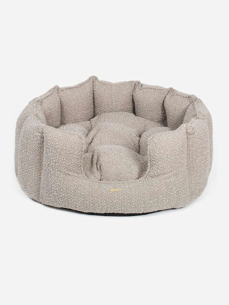 Lords and Labradors Mink Brown High Sided Boucle Dog Bed - Image 2 of 3