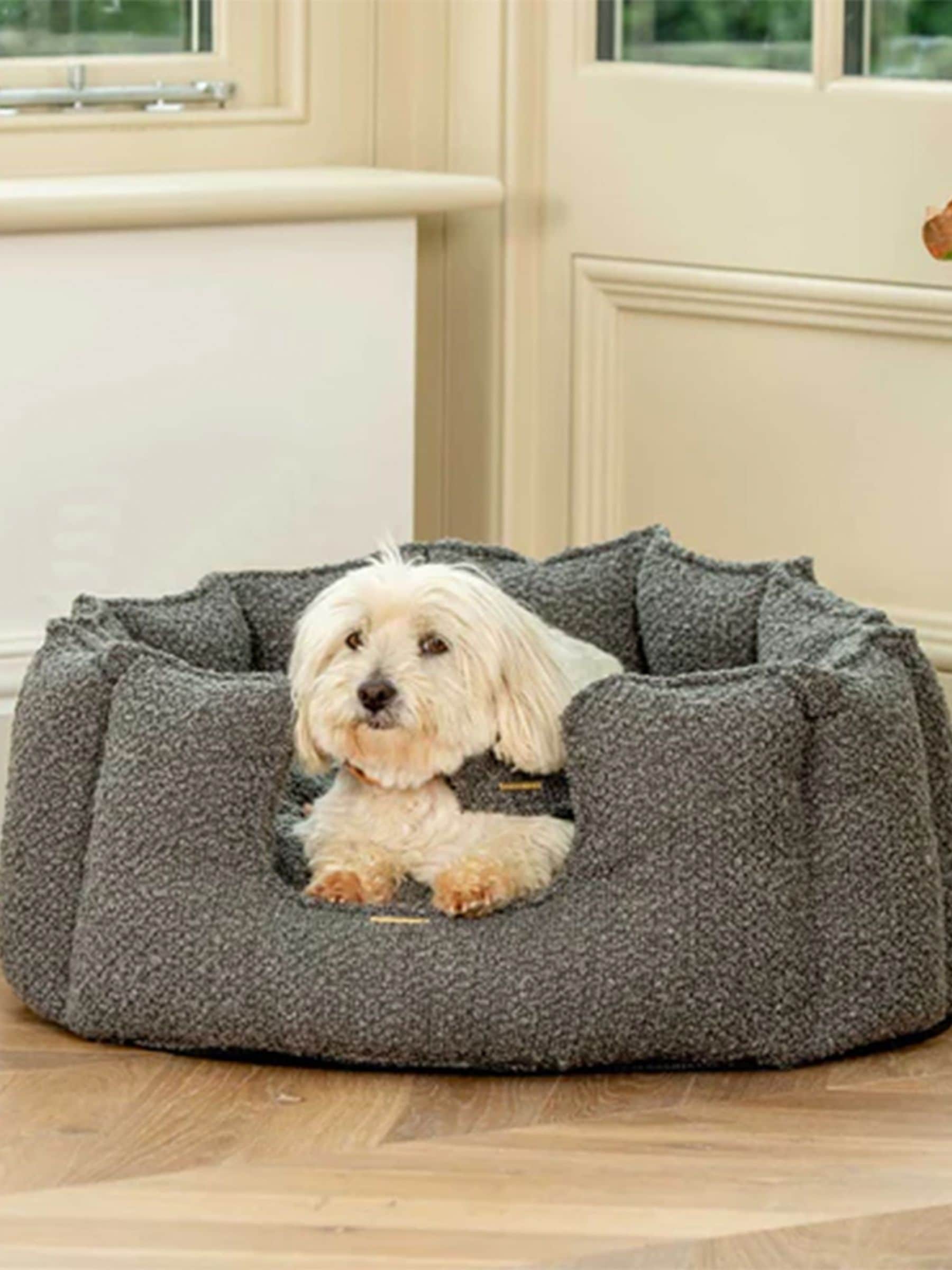 Buy Lords and Labradors Grey High Sided Boucle Dog Bed from the Next UK online shop