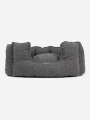 Lords and Labradors Grey High Sided Boucle Dog Bed - Image 3 of 4