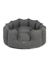 Lords and Labradors Grey High Sided Boucle Dog Bed - Image 4 of 4