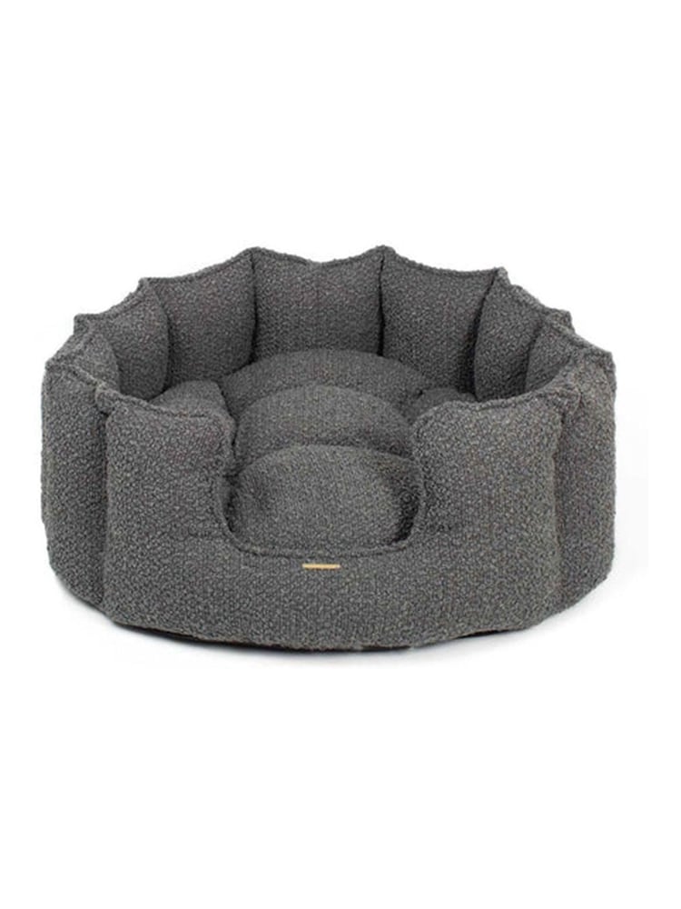 Lords and Labradors Grey High Sided Boucle Dog Bed - Image 4 of 4