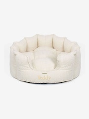 Lords and Labradors Ivory High Sided Boucle Dog Bed - Image 2 of 3