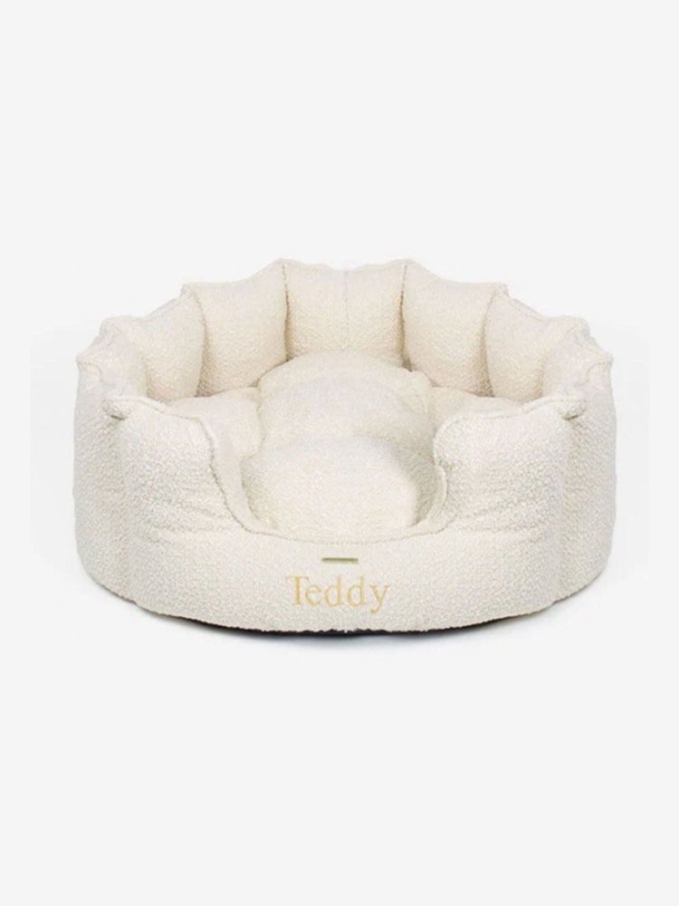 Lords and Labradors Ivory High Sided Boucle Dog Bed - Image 2 of 3