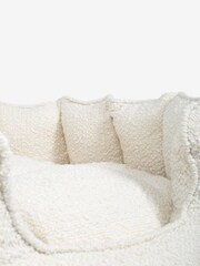 Lords and Labradors Ivory High Sided Boucle Dog Bed - Image 3 of 3
