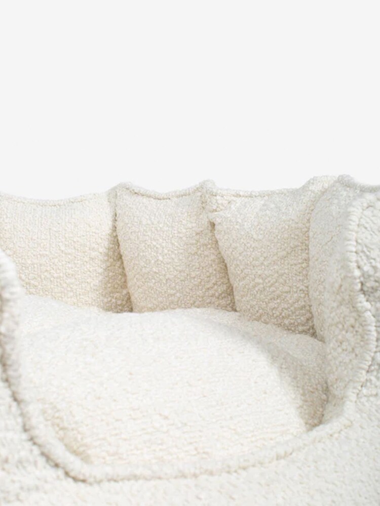 Lords and Labradors Ivory High Sided Boucle Dog Bed - Image 3 of 3