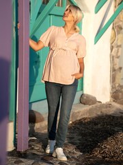 JoJo Maman Bébé Rose Pink Textured Maternity Blouse - Image 5 of 5