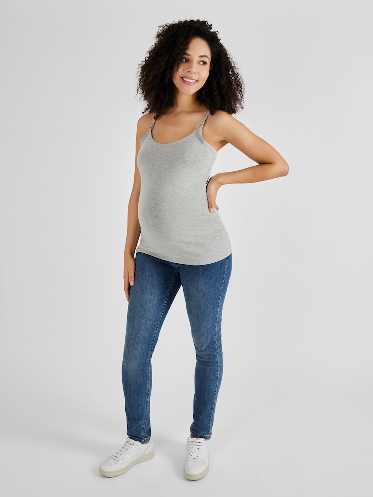JoJo Maman Bébé Grey Maternity & Nursing Vest - Image 3 of 4