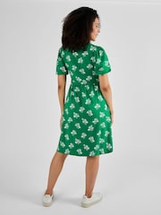 JoJo Maman Bébé Green Multi Print Maternity & Nursing Dress - Image 2 of 5