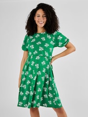 JoJo Maman Bébé Green Multi Print Maternity & Nursing Dress - Image 3 of 5
